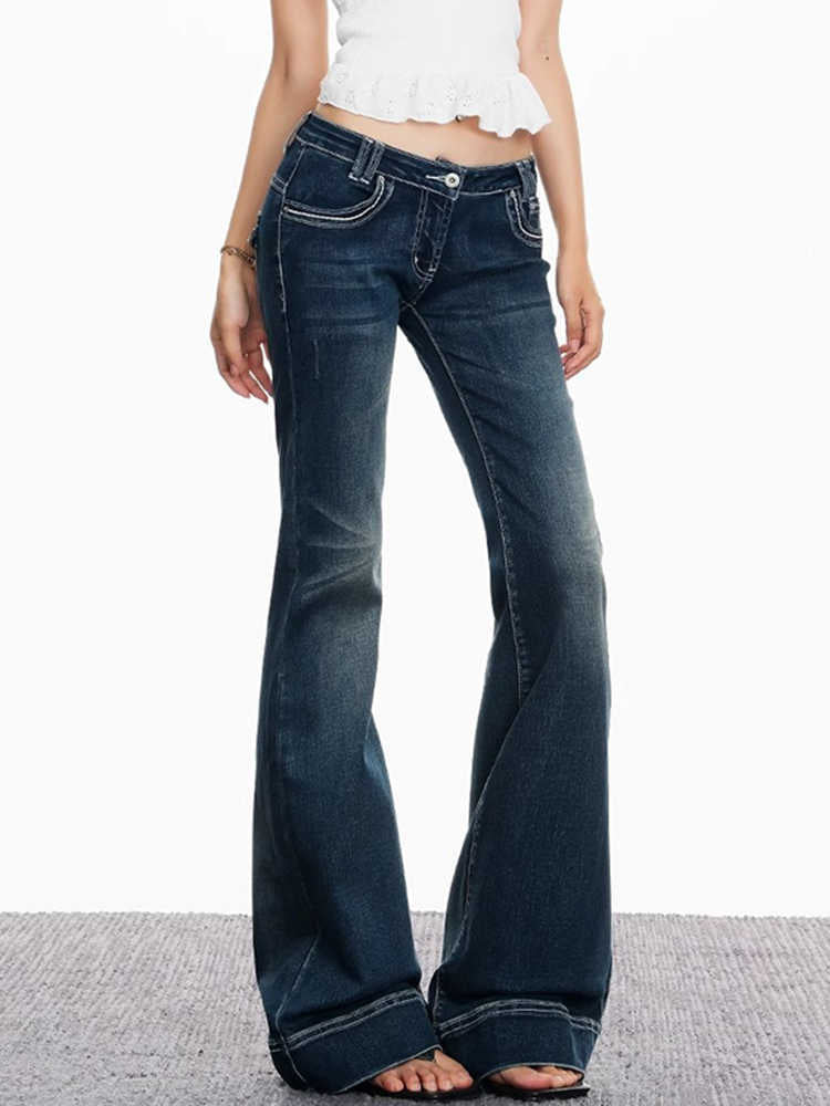 Lavtaljede Bootcut Jeans