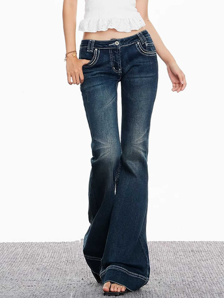 Lavtaljede Bootcut Jeans