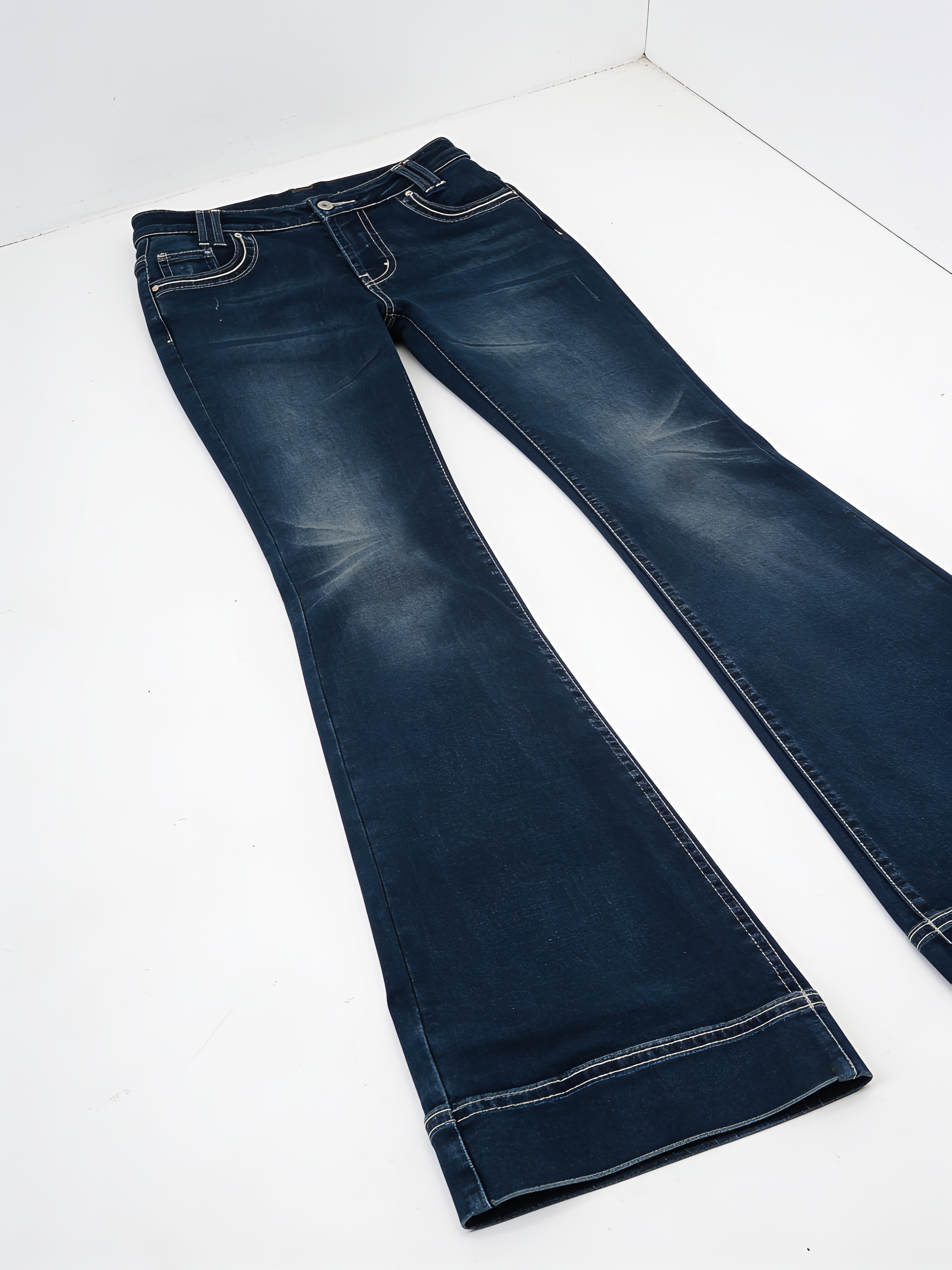 Lavtaljede Bootcut Jeans